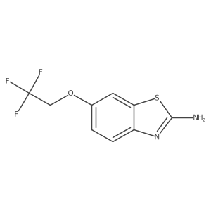 6-(2,2,2-Trifluoroethoxy)-1,3-benzothiazol-2-amine结构式