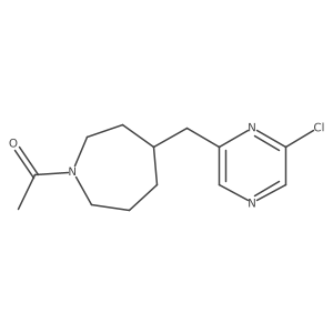 1-(4-((6-Chloropyrazin-2-yl)methyl)azepan-1-yl)ethanone Structure