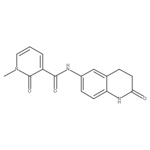 1-methyl-2-oxo-N-(2-oxo-1,2,3,4-tetrahydroquinolin-6-yl)-1,2-dihydropyridine-3-carboxamide Structure
