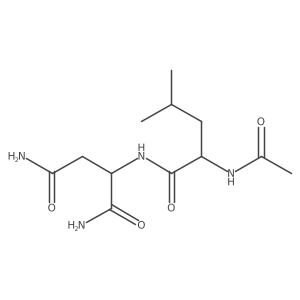 L-Aspartamide, N-acetyl-L-leucyl-结构式