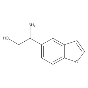 2-Amino-2-(benzofuran-5-yl)ethan-1-ol结构式