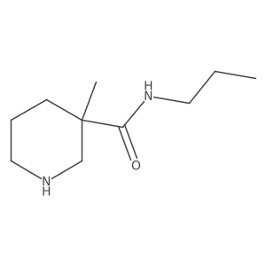 3-methyl-N-propylpiperidine-3-carboxamide结构式