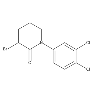 3-Bromo-1-(3,4-dichlorophenyl)piperidin-2-one结构式