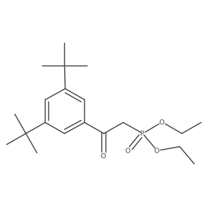 Diethyl (2-(3,5-di-tert-butylphenyl)-2-oxoethyl)phosphonate结构式