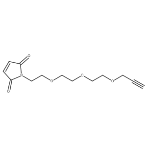 Mal-PEG3-Propargyl结构式