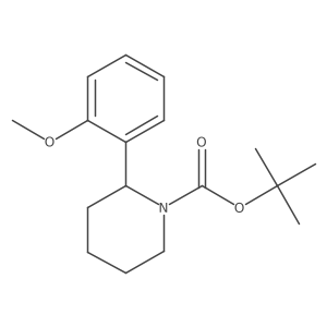 tert-Butyl 2-(2-methoxyphenyl)piperidine-1-carboxylate结构式