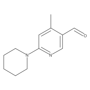 4-Methyl-6-(piperidin-1-yl)nicotinaldehyde结构式