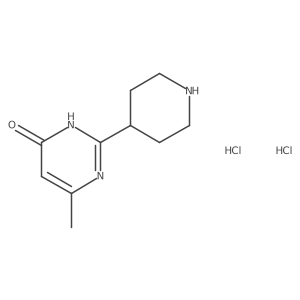 6-Methyl-2-piperidin-4-yl-pyrimidin-4-ol dihydrochloride Structure