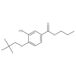 Propyl 3-amino-4-(2,2,2-trifluoroethoxy)benzoate Structure