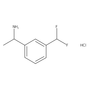 1-(3-(Difluoromethyl)phenyl)ethan-1-amine hydrochloride结构式