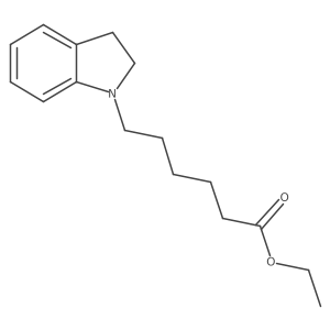1H-Indole-1-hexanoic acid, 2,3-dihydro-, ethyl ester Structure