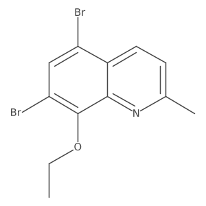 5,7-Dibromo-8-ethoxy-2-methylquinoline Structure