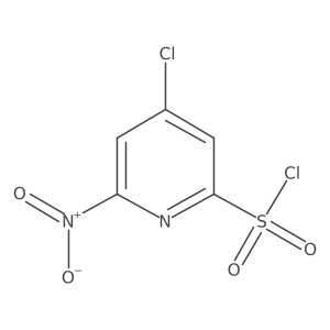 4-Chloro-6-nitropyridine-2-sulfonyl chloride Structure