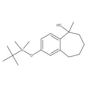5H-Benzocyclohepten-5-ol, 2-[[(1,1-diMethylethyl)diMethylsilyl]oxy]-6,7,8,9-tetrahydro-5-Methyl-结构式