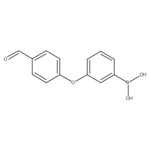 [3-(4-Formylphenoxy)phenyl]boronic acid Structure