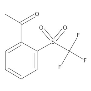 1-(2-((Trifluoromethyl)sulfonyl)phenyl)ethan-1-one结构式