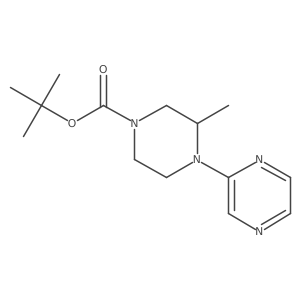 tert-Butyl 3-methyl-4-(pyrazin-2-yl)piperazine-1-carboxylate Structure