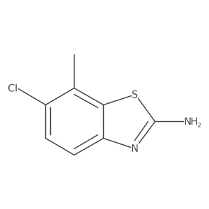 6-Chloro-7-methyl-1,3-benzothiazol-2-amine Structure
