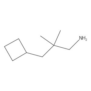 3-Cyclobutyl-2,2-dimethylpropan-1-amine Structure