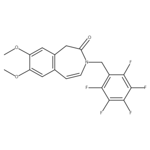7,8-dimethoxy-3-(pentafluorobenzyl)-1,3-dihydro-2H-3-benzazepin-2-one Structure