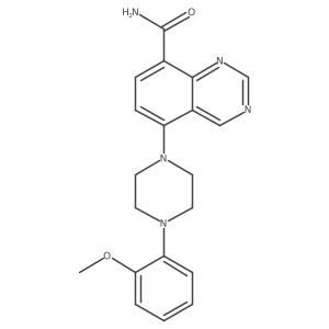 5-(4-(2-Methoxyphenyl)piperazin-1-yl)quinazoline-8-carboxamide结构式