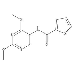 N-(2,4-dimethoxypyrimidin-5-yl)furan-2-carboxamide结构式