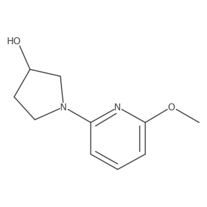 (S)-1-(6-Methoxypyridin-2-yl)pyrrolidin-3-ol Structure