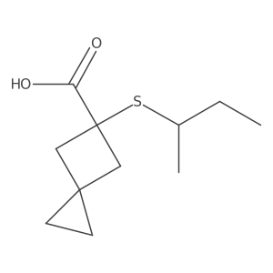 5-(Butan-2-ylsulfanyl)spiro[2.3]hexane-5-carboxylic acid Structure