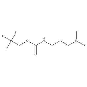 2,2,2-trifluoroethyl N-[3-(dimethylamino)propyl]carbamate结构式