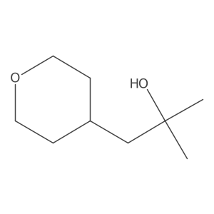 2-Methyl-1-(tetrahydro-2h-pyran-4-yl)propan-2-ol结构式