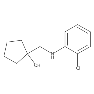 1-{[(2-Chlorophenyl)amino]methyl}cyclopentan-1-ol结构式