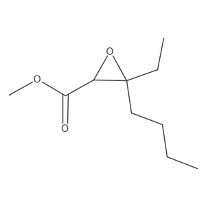Methyl 3-butyl-3-ethyloxirane-2-carboxylate Structure