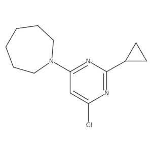 1-(6-Chloro-2-cyclopropylpyrimidin-4-yl)azepane Structure