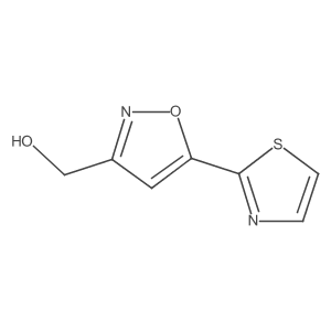 (5-(Thiazol-2-yl)isoxazol-3-yl)methanol结构式