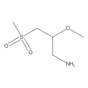3-Methanesulfonyl-2-methoxypropan-1-amine结构式