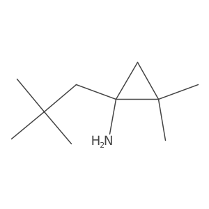 1-(2,2-Dimethylpropyl)-2,2-dimethylcyclopropan-1-amine Structure