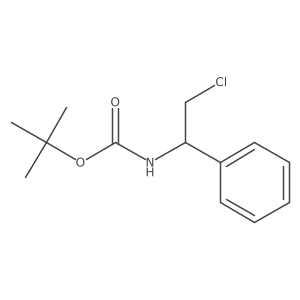 Tert-butyl N-(2-chloro-1-phenylethyl)carbamate Structure