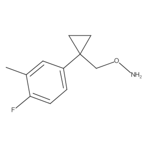 O-{[1-(4-fluoro-3-methylphenyl)cyclopropyl]methyl}hydroxylamine Structure