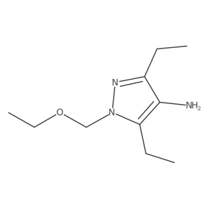 1-(ethoxymethyl)-3,5-diethyl-1H-pyrazol-4-amine结构式