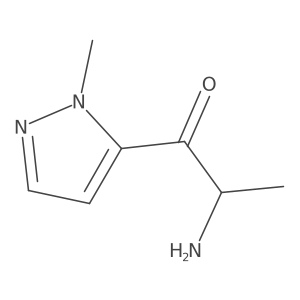 (2S)-2-amino-1-(1-methyl-1H-pyrazol-5-yl)propan-1-one结构式