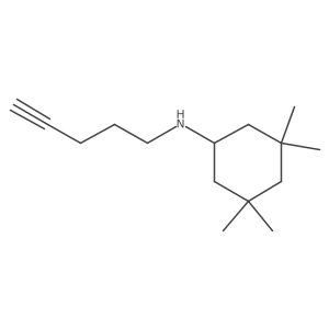 3,3,5,5-tetramethyl-N-(pent-4-yn-1-yl)cyclohexan-1-amine Structure