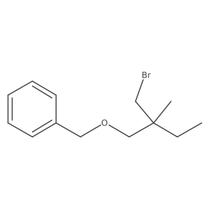 {[2-(Bromomethyl)-2-methylbutoxy]methyl}benzene Structure