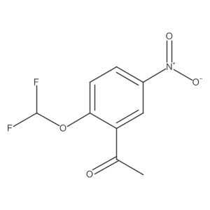 1-[2-(Difluoromethoxy)-5-nitrophenyl]ethanone结构式