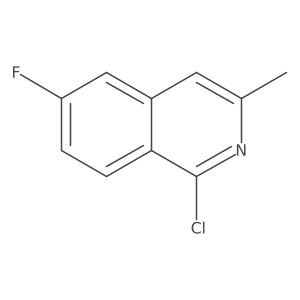 1-Chloro-6-fluoro-3-methylisoquinoline结构式