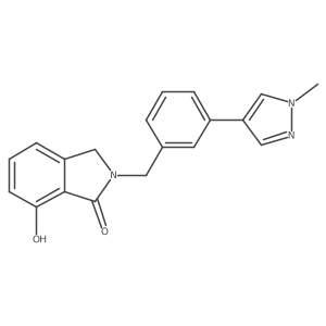 7-hydroxy-2-[[3-(1-methylpyrazol-4-yl)phenyl]methyl]-3H-isoindol-1-one结构式