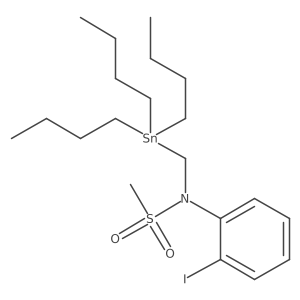 N-(2-Iodophenyl)-N-[(tributylstannyl)methyl]methanesulfonamide Structure