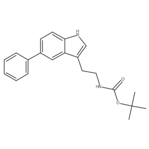 1,1-Dimethylethyl N-[2-(5-phenyl-1H-indol-3-yl)ethyl]carbamate结构式