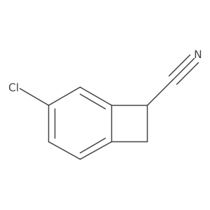 5-Chloro-1,2-dihydrocyclobutabenzene-1-carbonitrile结构式