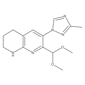 7-(dimethoxymethyl)-6-(3-methyl-1,2,4-triazol-1-yl)-1,2,3,4-tetrahydro-1,8-naphthyridine Structure