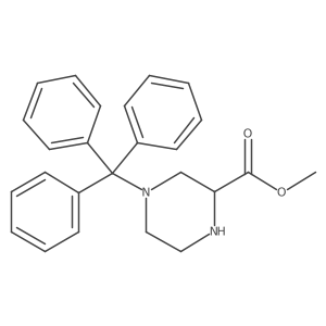 Methyl 4-tritylpiperazine-2-carboxylate Structure